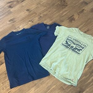 Three men’s small T-shirts